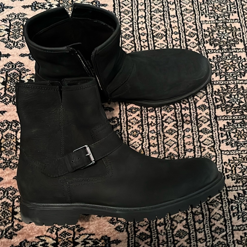 US Men’s 12 Black Motorcycle Boots